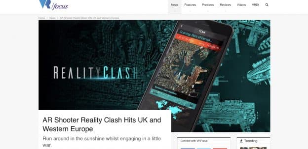 AR Shooter Reality Clash Hits UK and Western Europe