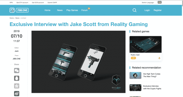 Exclusive Interview with Jake Scott from Reality Gaming Group