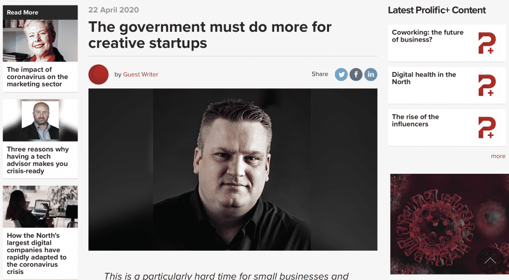 The government must do more for creative startups