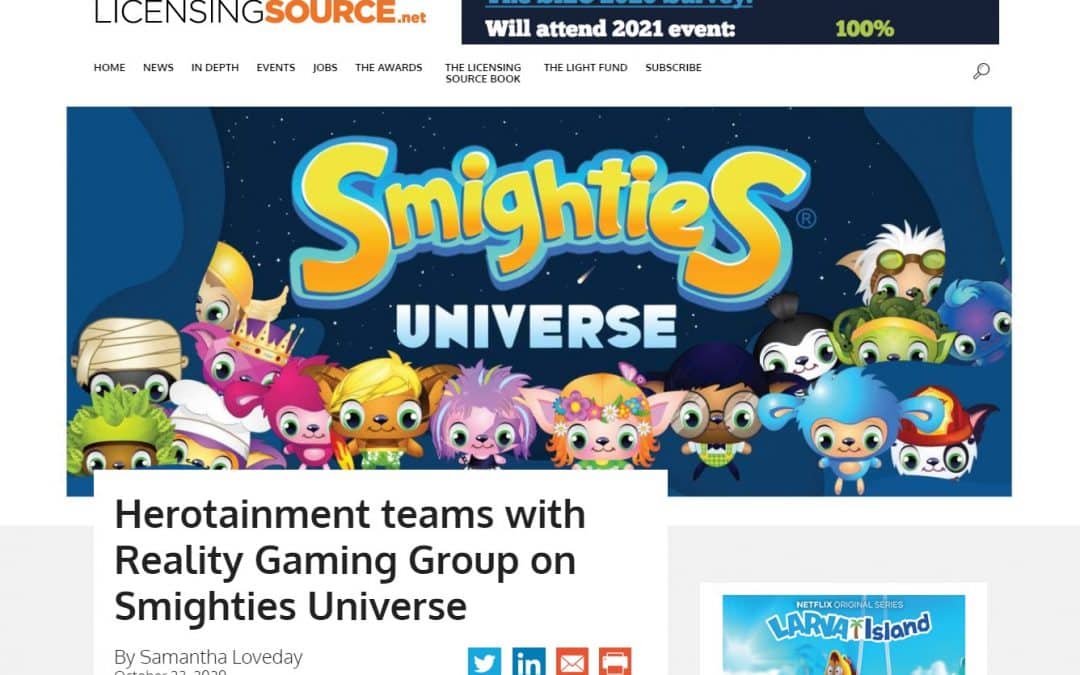 Herotainment teams with Reality Gaming Group on Smighties Universe